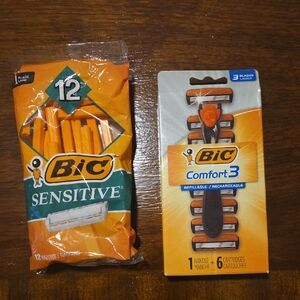 Bic Sensitive and Comfort3 Razors